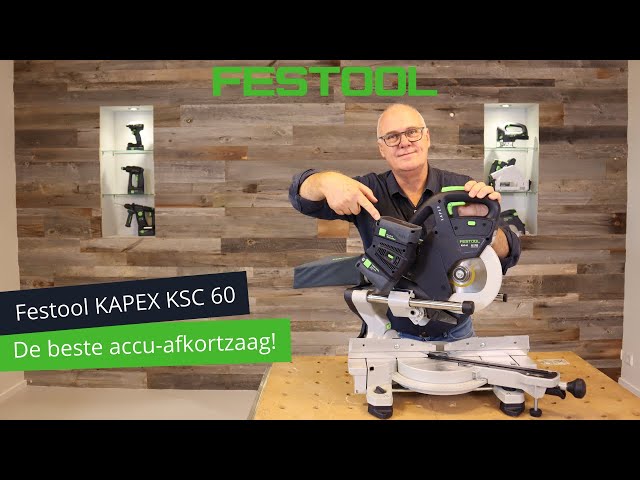 Festool KSC 60 EB-Basic KAPEX 2x18V Li-ion Accu afkortzaag met extra zaagblad
