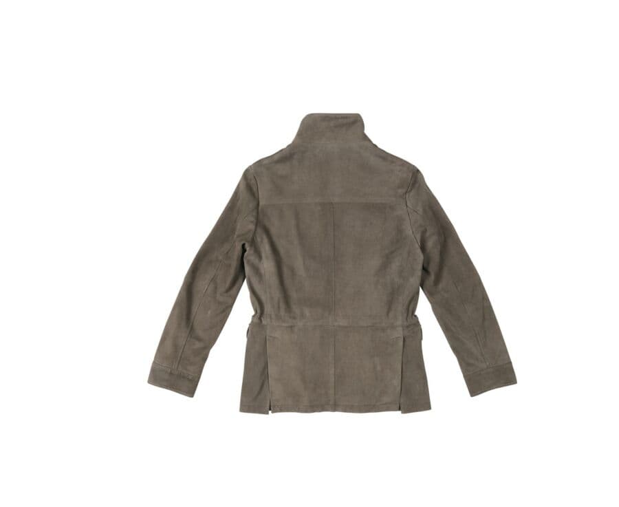 Veste en cuir homme Taupe - FULBERT