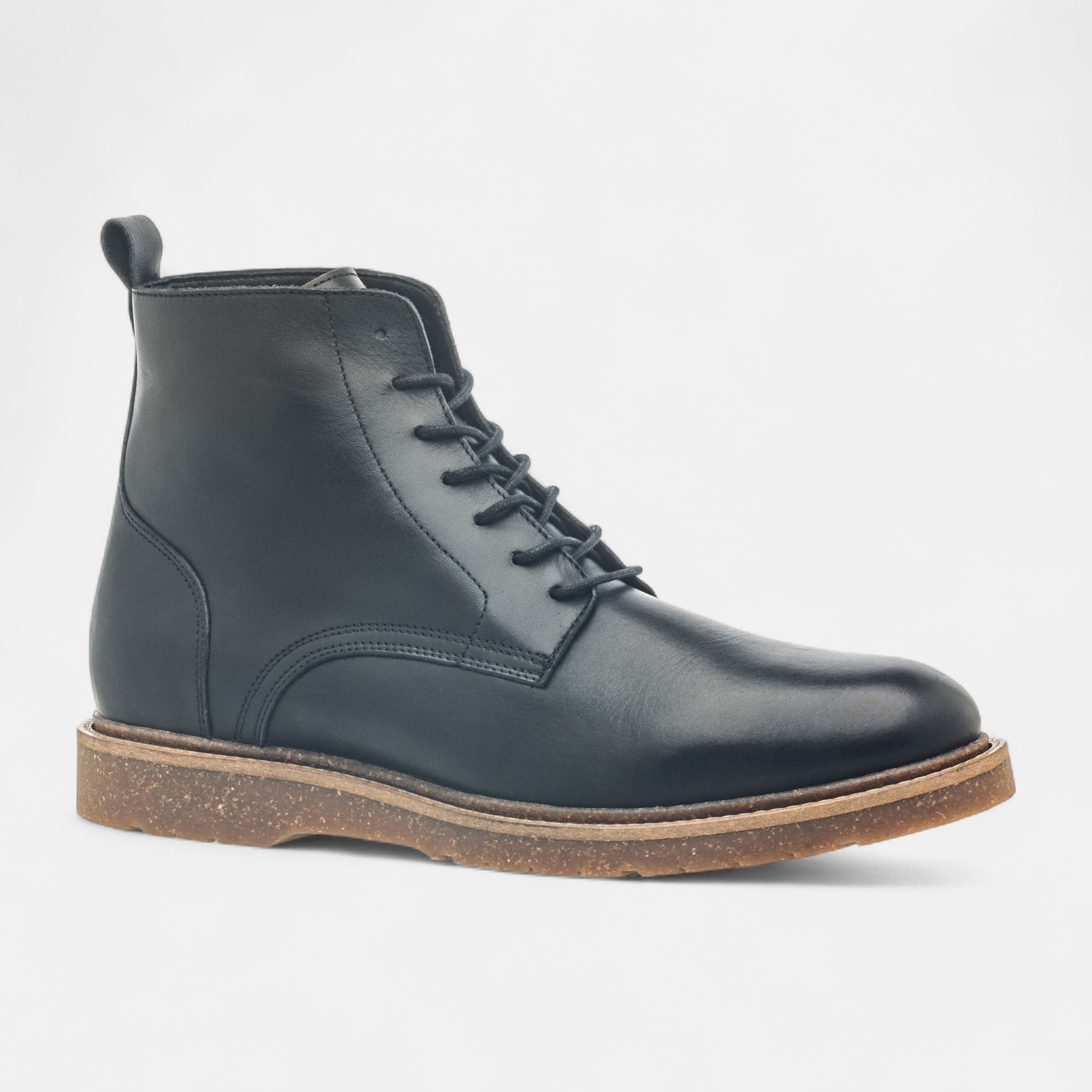 Bottines Homme en cuir noir