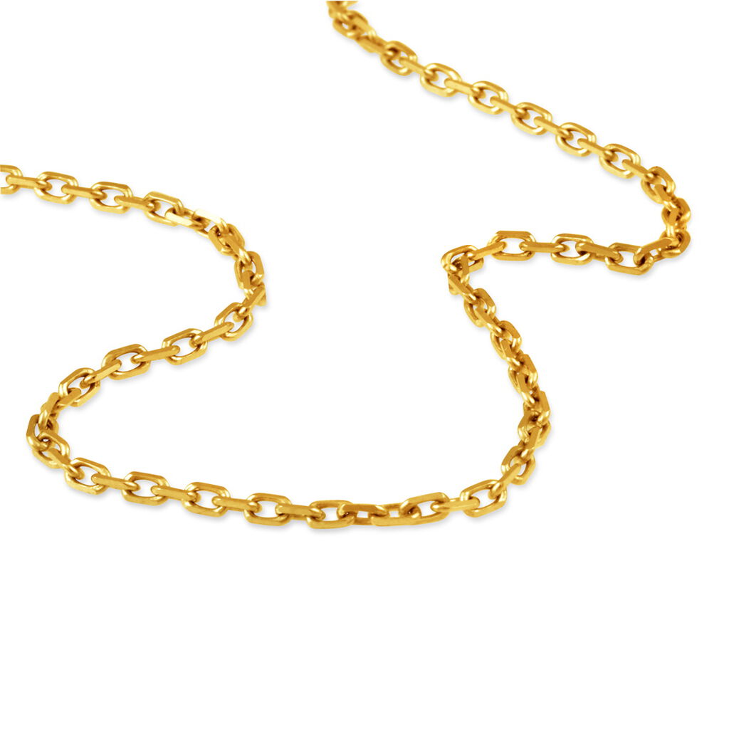 Chaîne Igoa Maille Forçat Diamantee Or Jaune