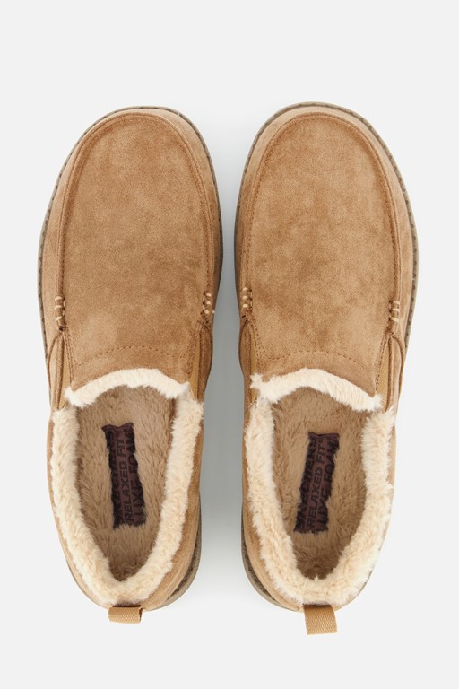 Skechers Melson Willmore pantoffels cognac