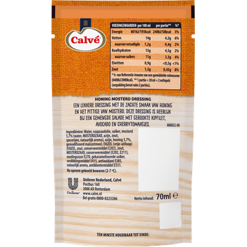 Calvé Dressing Honing Mosterd 70 ml