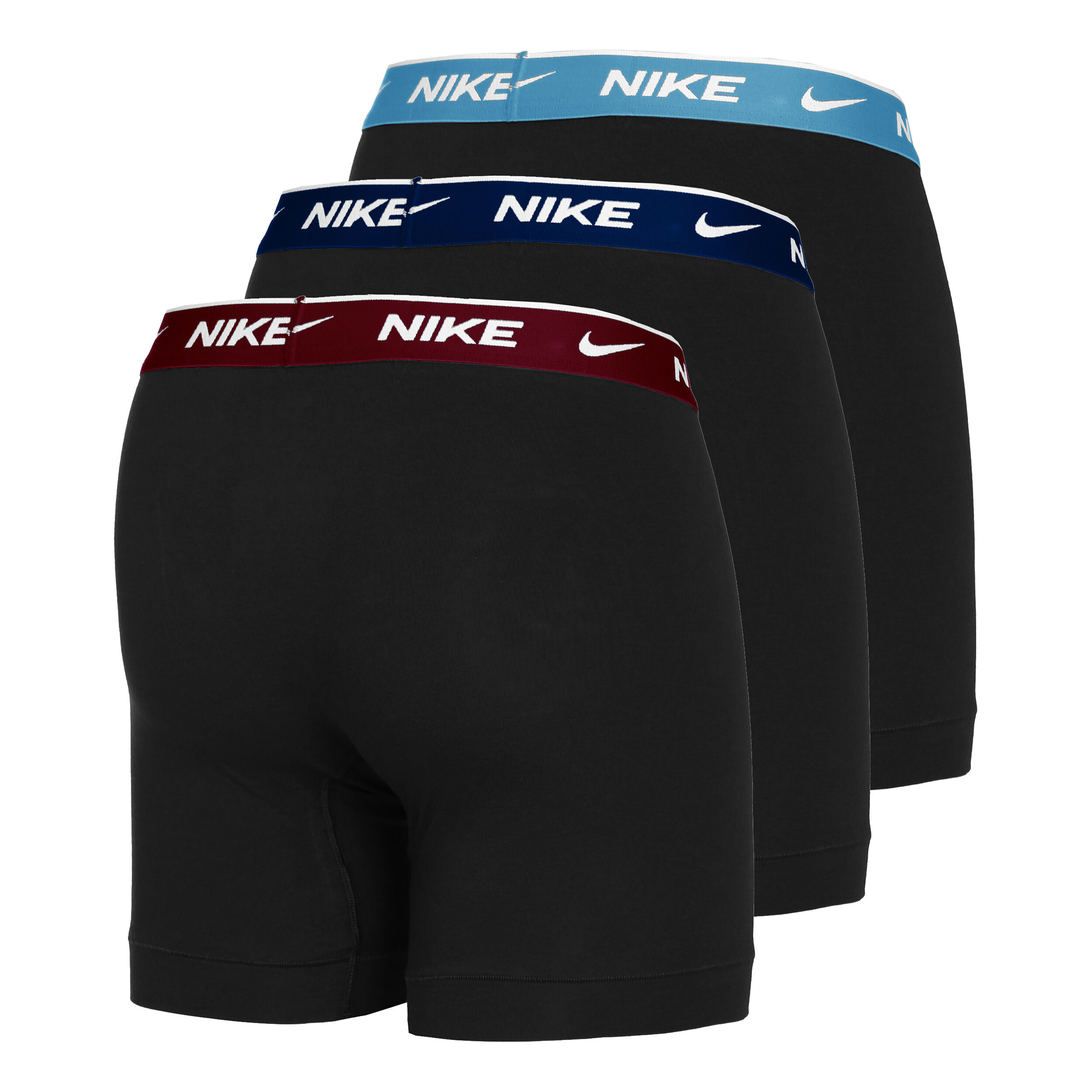 Nike Everyday Cotton Stretch Boxer Brief Caleçon Pack De 3 Hommes - Multicouleur