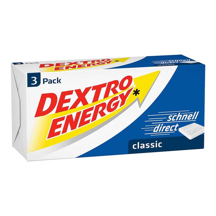 Dextro Energy classic Würfel, 3 St