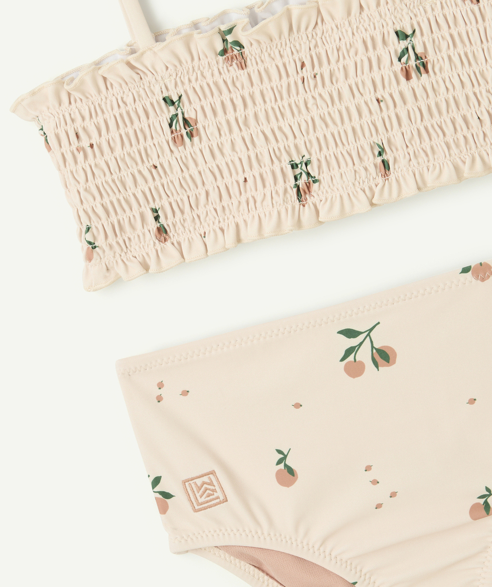 LIEWOODMAILLOT DE BAIN 2 PIÈCES ÉCRU IMPRIMÉ PÊCHES