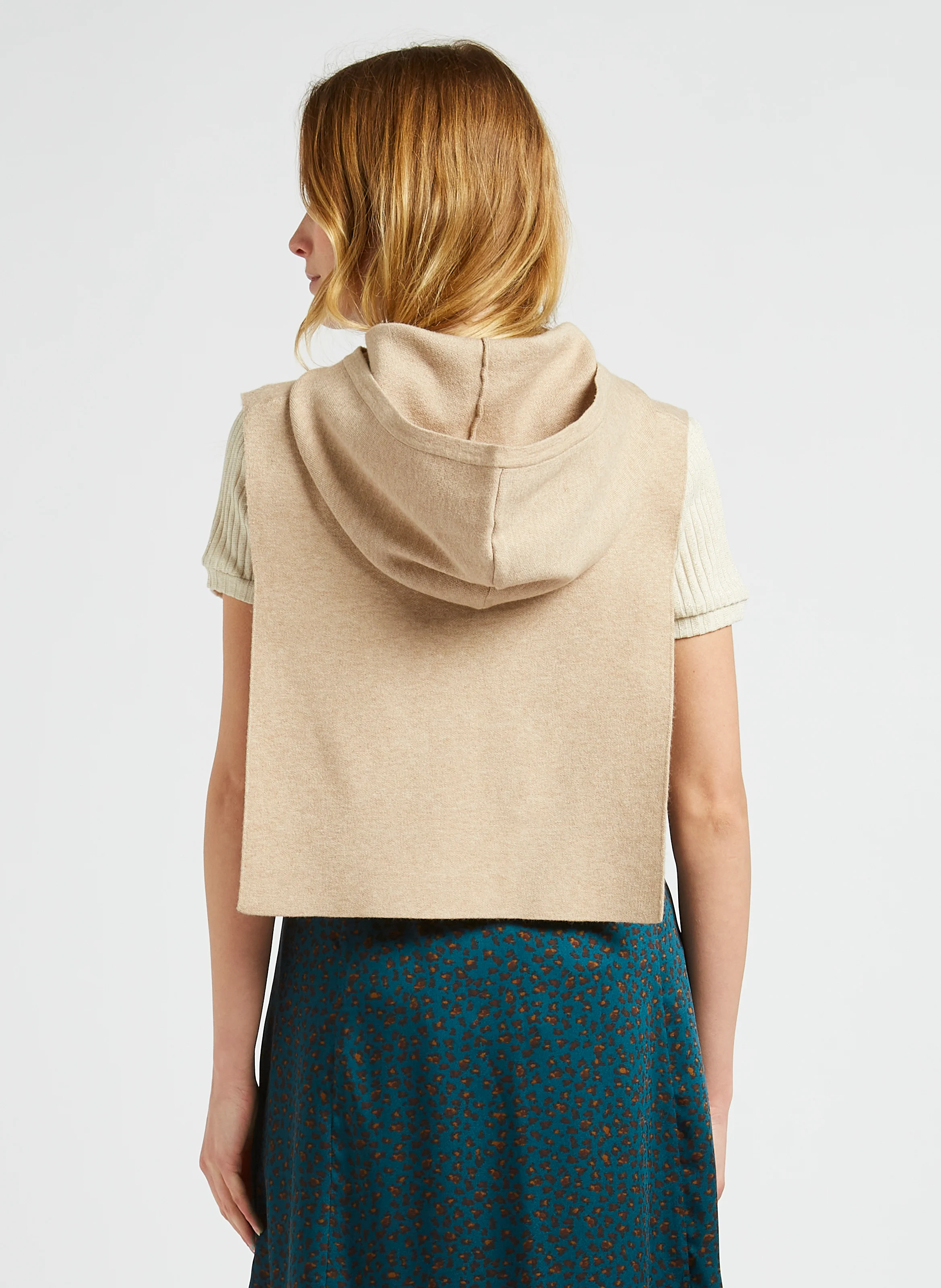 AXEN - Col à capuche amovible| Beige
