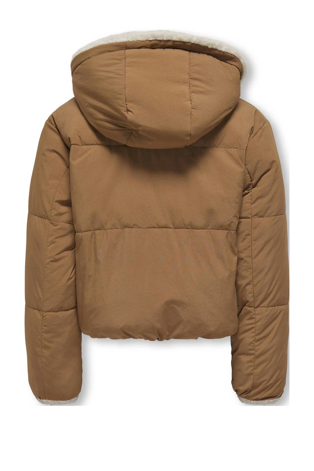 KIDS ONLY GIRL reversible gewatteerde winterjascamel/ecru