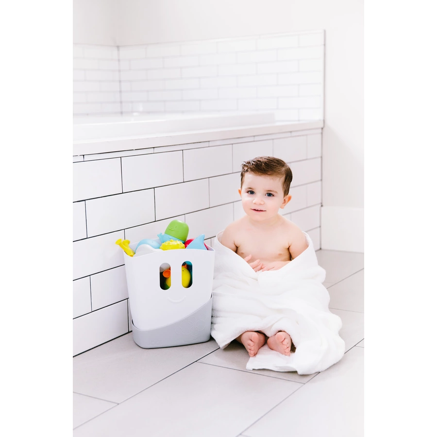 ubbi® Trockenbehälter für Badespielzeug mit Badespielzeug Set