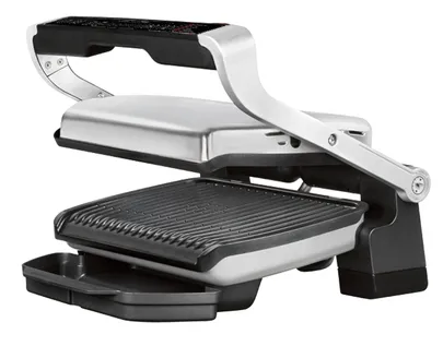 Tefal OptiGrill  GC706D34 - Grill - elektrisk - 600 cm2 - rustfrit stål/sort