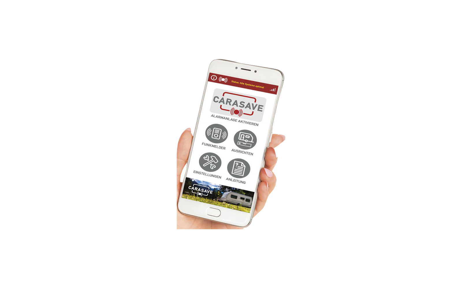 CaraSave Alarmsystem Zentrale Version 2.0 mit GPS-Funktion