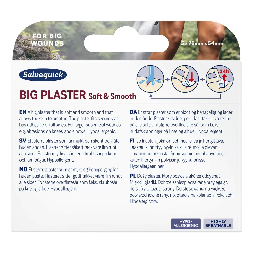 Salvequick Big Plaster - 5 stk.