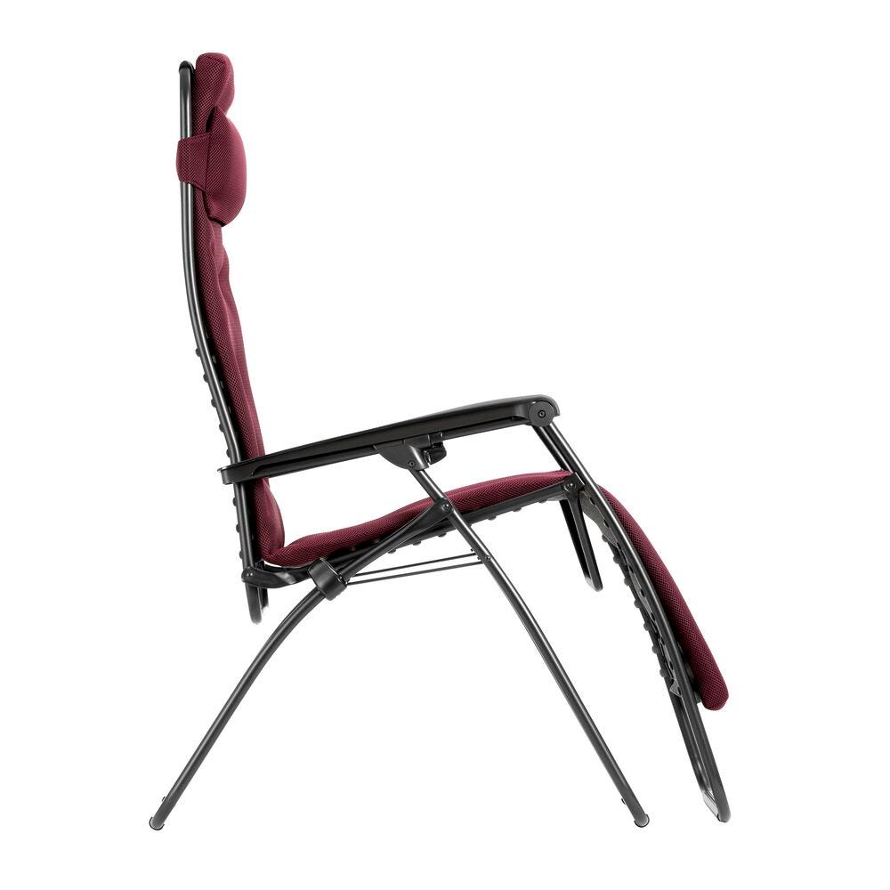 Gepolsterte Zero-Gravity-Relaxliege - XL RSX Clip XL AirComfort® Rot Bordeaux