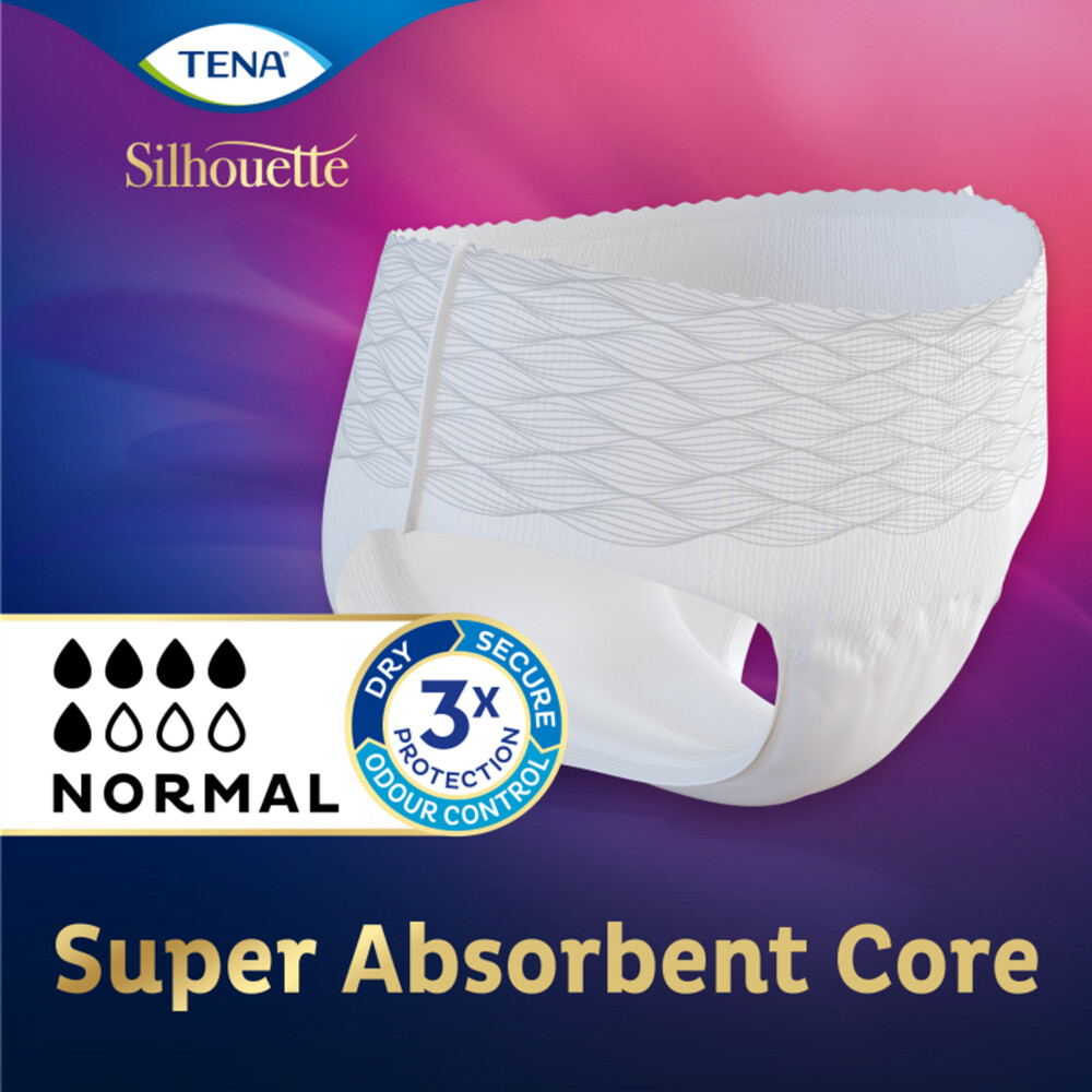 TENA Silhouette Underwear Low Waist Blanc Plus M12 stuks