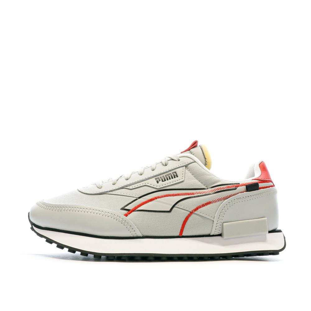 Puma Baskets Gris/Noir/Rouge Homme Puma Future Rider Twofold