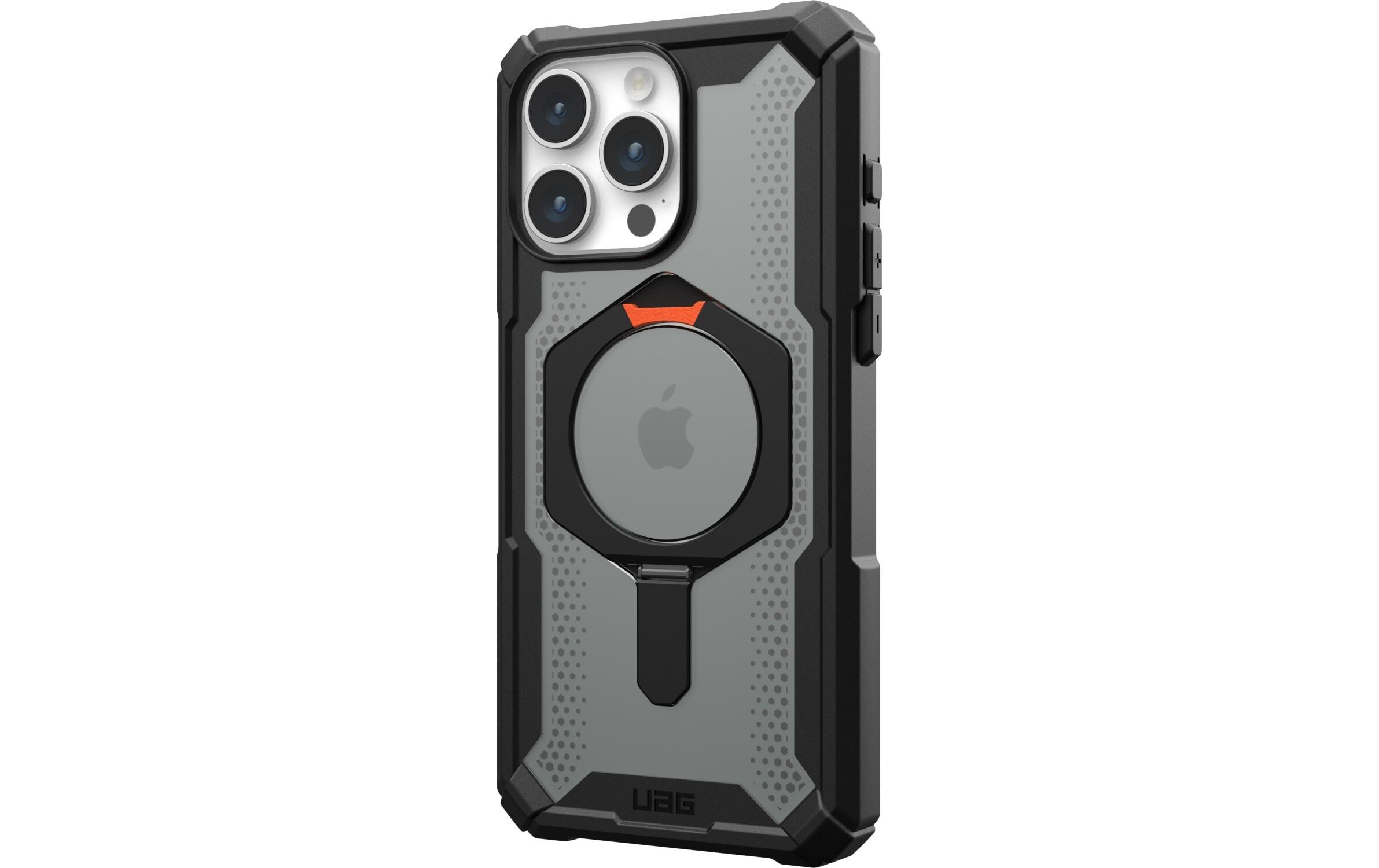 Back Cover Plasma Case iPhone 15 Pro Max Schwarz/OrangeSchutzhülle für das Apple iPhone 15 Pro Max