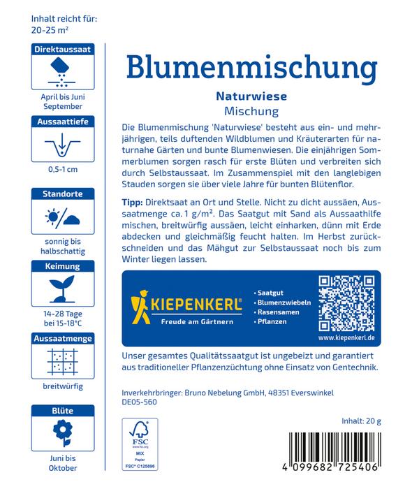 Wildblumen mit Kräutern Mix, Saatgut von