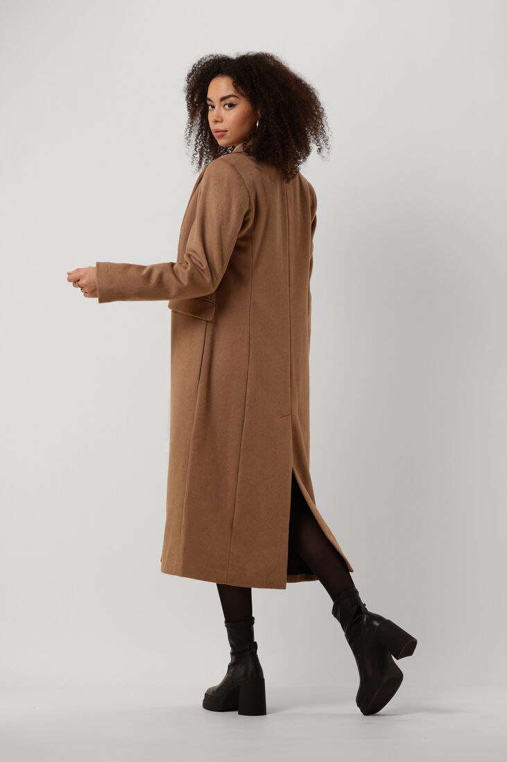 BEAUMONT camel beaumont mantel long blazer coat