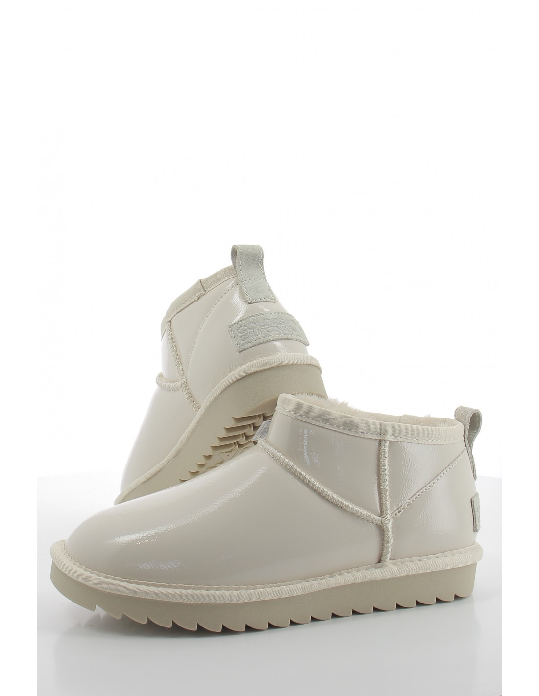 colors of california Boots Femme Short Winter In Naplack Beige
