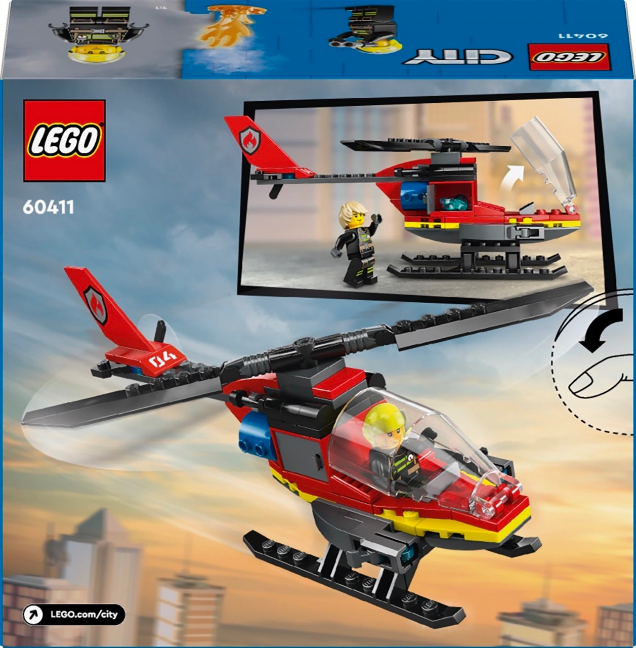 LEGO® City 60411 FEUERWEHRHUBSCHRAUBER