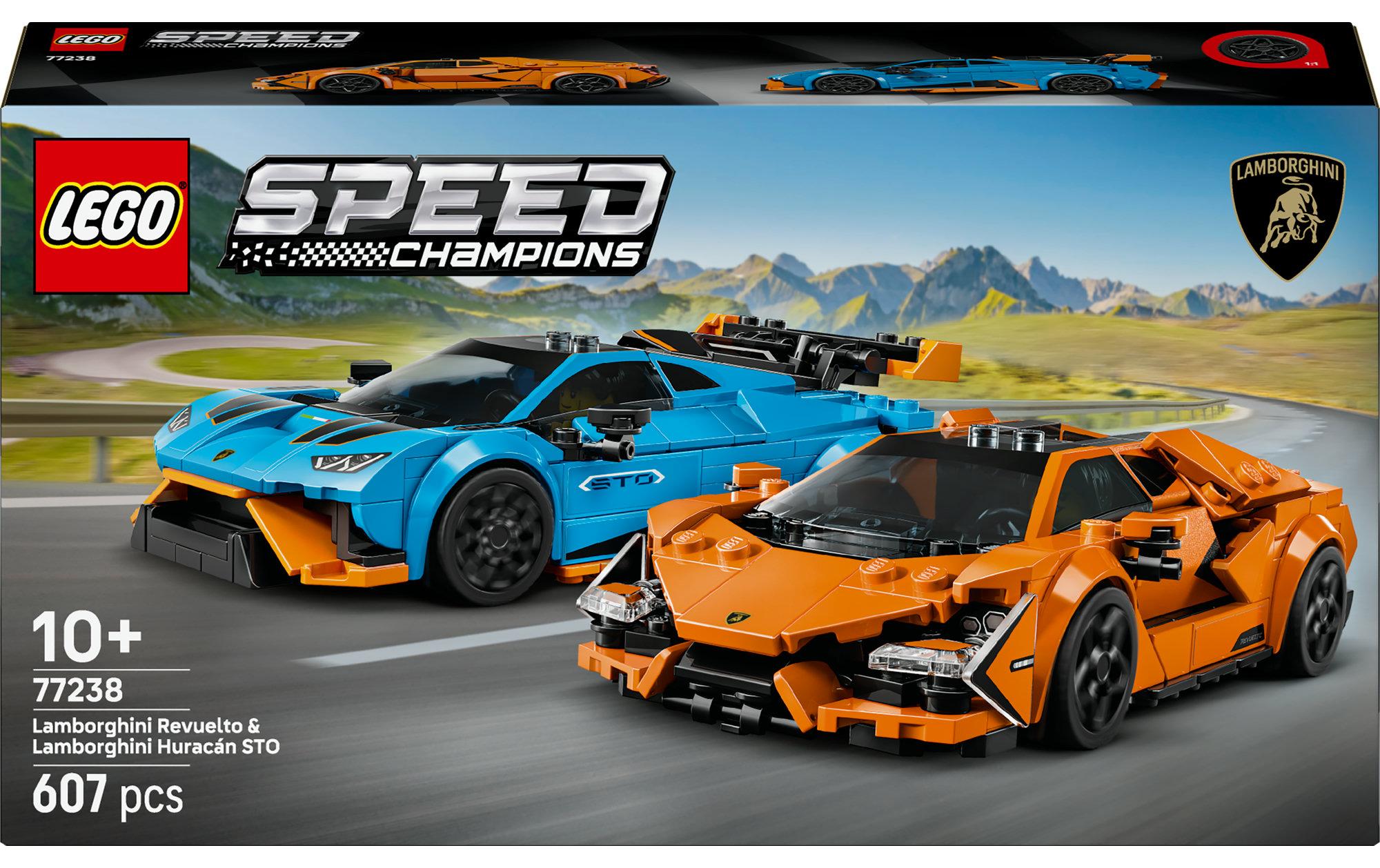 Speed Champions Lamborghini Revuelto und Huracán STO 77238Faszinierendes Bauerlebnis