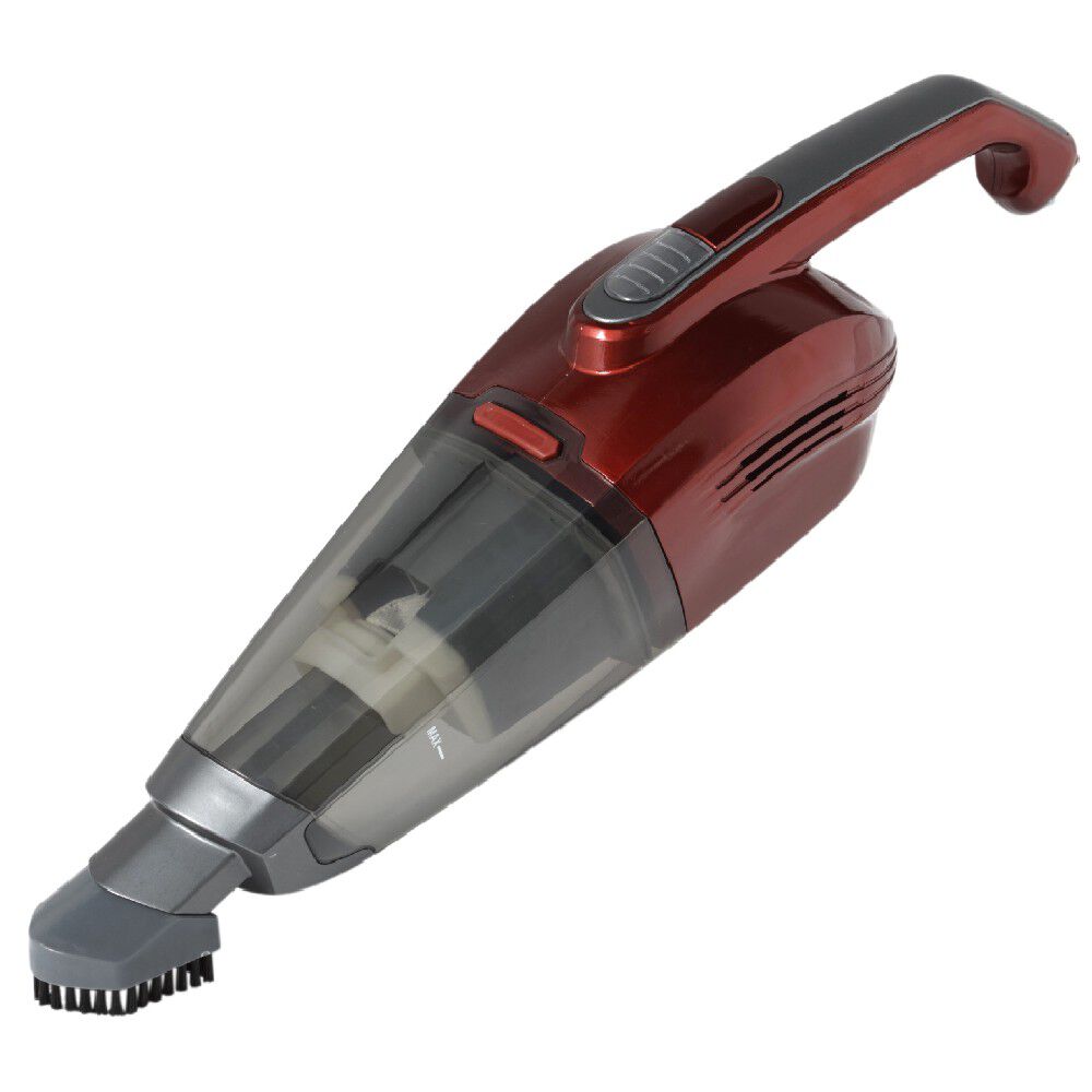 Aspirateur balai sans sac 2 en 1 gris et rouge Homday