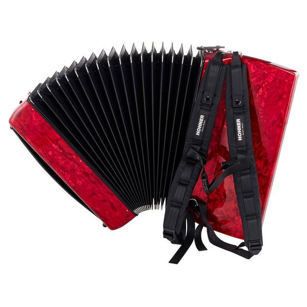 Hohner Bravo III 96 silent key red