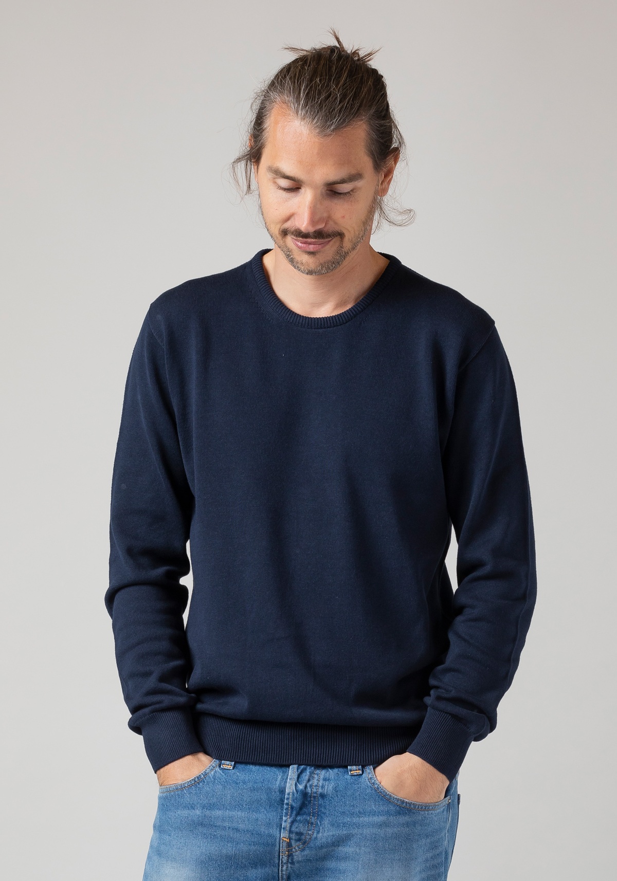 WE ARE ZRCL Herren-Strickpullover Josef Swiss Edition Blue