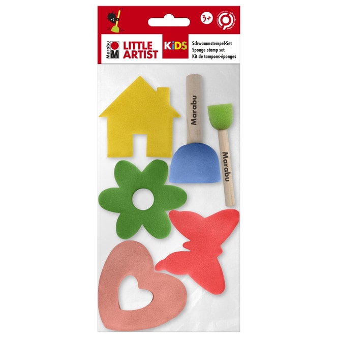 Marabu KiDS - Little Artist Schwammstempel-Set