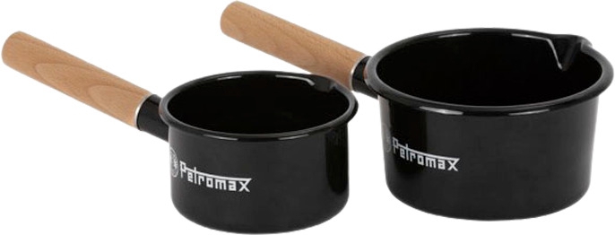 Petromax Emaille Stieltopf 1 Liter schwarz