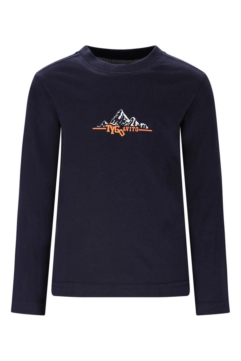 TYGO & vito longsleeve donkerblauw