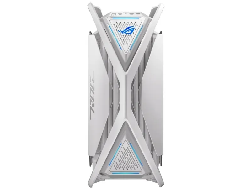 ASUS ROG Hyperion GR701 - FT gaming - udvidet ATX - sidepanel med vindue (hærdet glas) - ingen strømforsyning - hvid - USB/Lyd