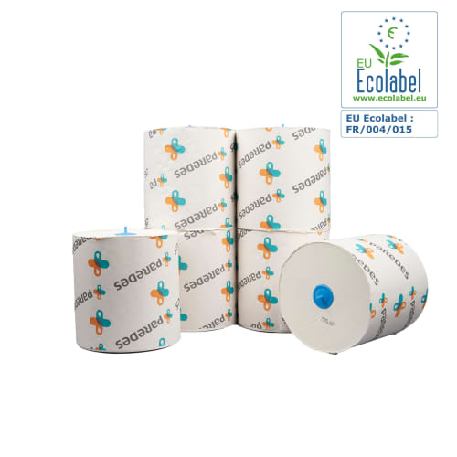 Essuie-mains rouleau blanc 200m certifié Ecolabel Paredes