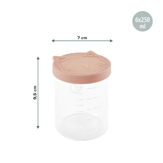 Pots conservation en verre ISY BOWLS   6 x 250ml   de               Babymoov