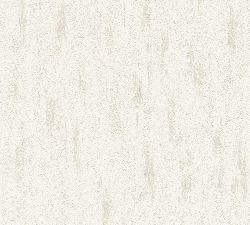 Papiertapete STRUKTURA 2 - weiß-beige - 10 Meter