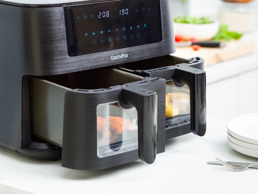 GreenPan Bistro AirFryer DUAL XL   8delig Bak set PFAS-vrij
