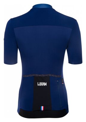 Maillot Manches Courtes Femme LeBram Allos Bleu Coupe Ajustée