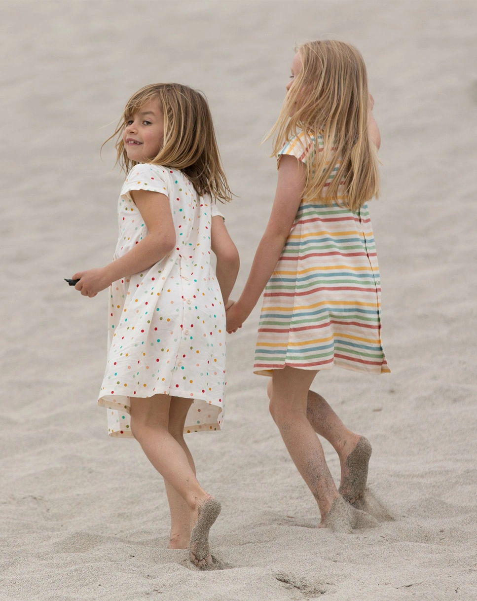 Kurzarmkleid RAINBOW SPOTS in bunt