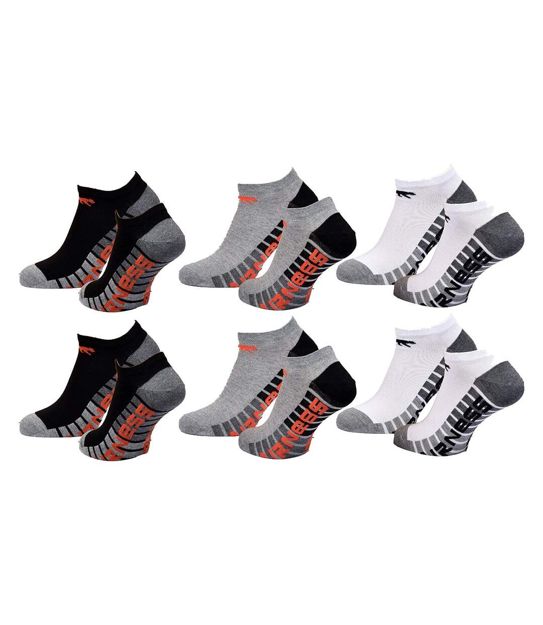 Chaussettes Homme AIRNESS Qualité et Confort-Assortiment modèles photos selon arrivages- Pack de 6 Paires AIRNESS SNEAKER 121474