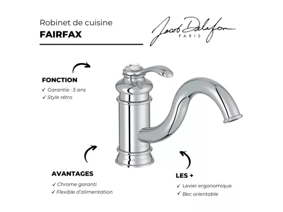 Robinet cuisine JACOB DELAFON Fairfax