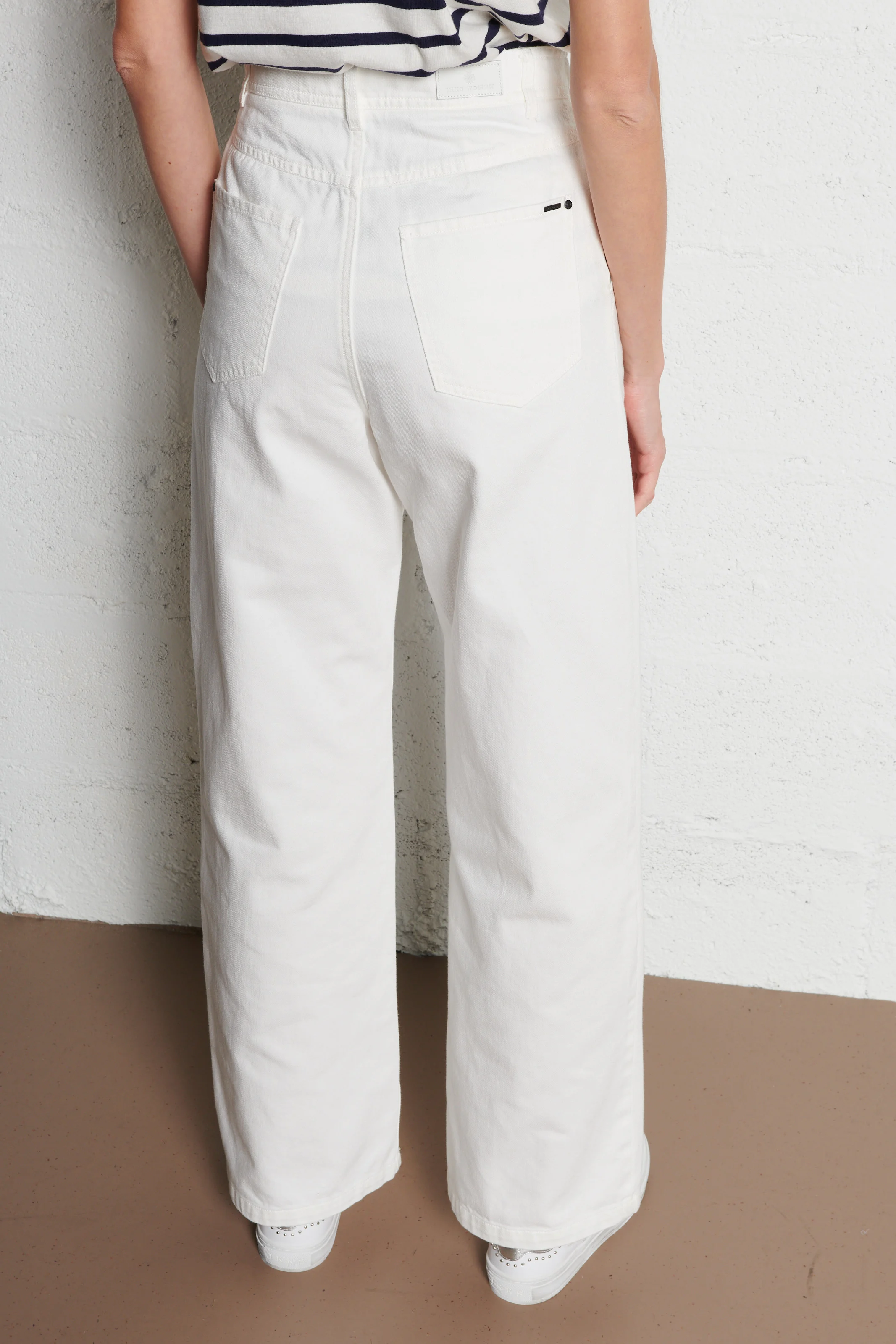 Jean large| Blanc