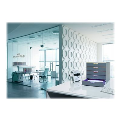 Durable Varicolor - Module de classement 5 tiroirs - multicolore
