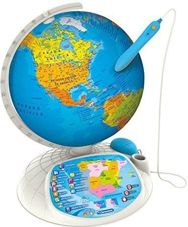 Clementoni Interactieve wereldbol met geluid en app, vanaf 7 jaar, Spaanse taal (55117), meerkleurig