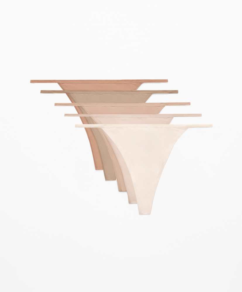 5 calcinhas fio dental de poliamida PANTONE™