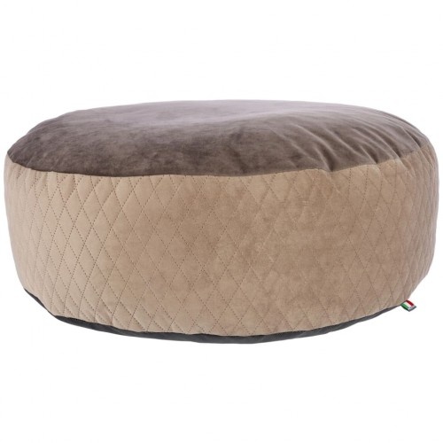 Cama para cachorro estilo puff, multicolorida