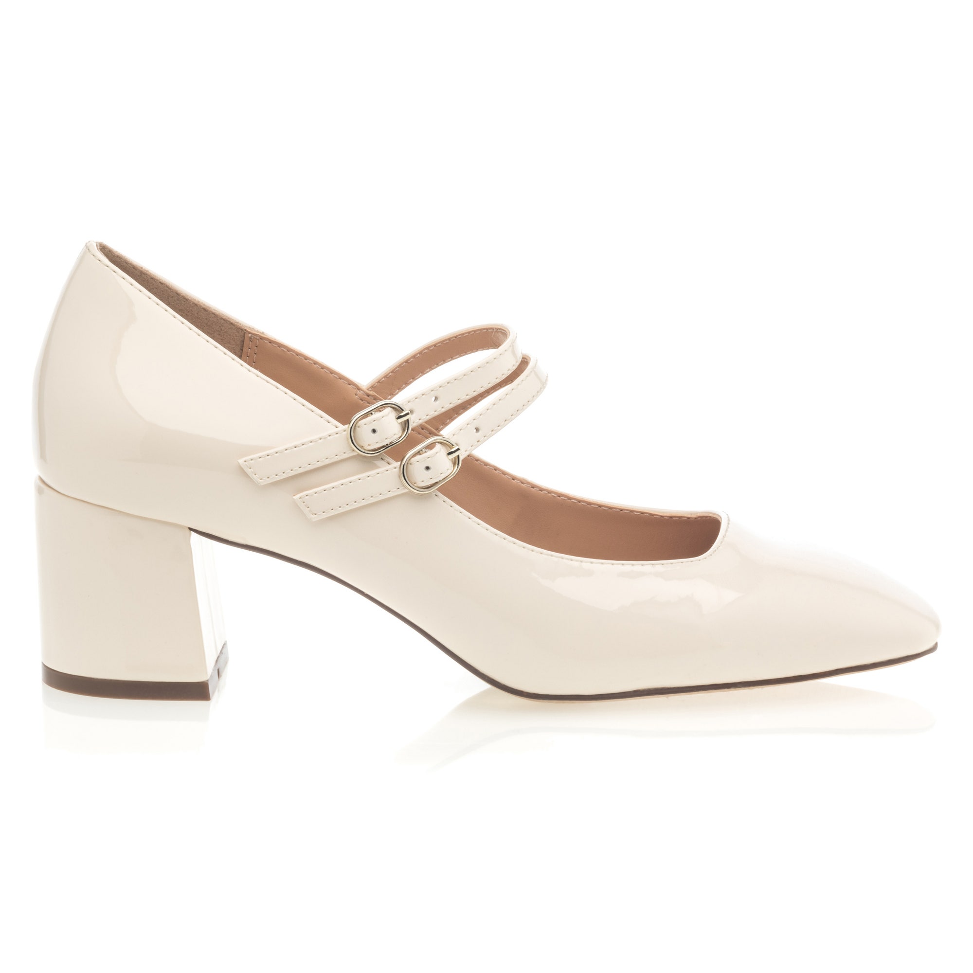 Babies à talon Femme beige