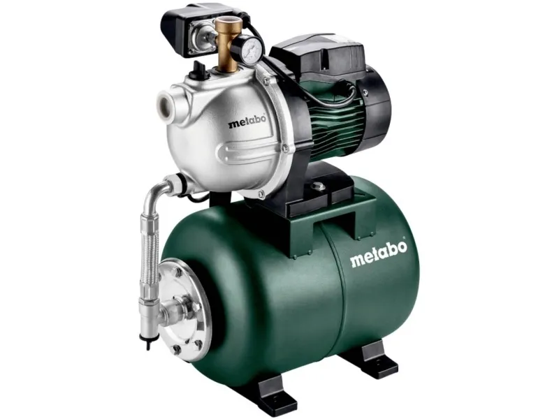 Metabo HWW 3500/25 G, 900 W, Vekselstrøm, 4,5 bar, 3500 l/t, IPX4, Sort, Grøn, Rustfrit stål