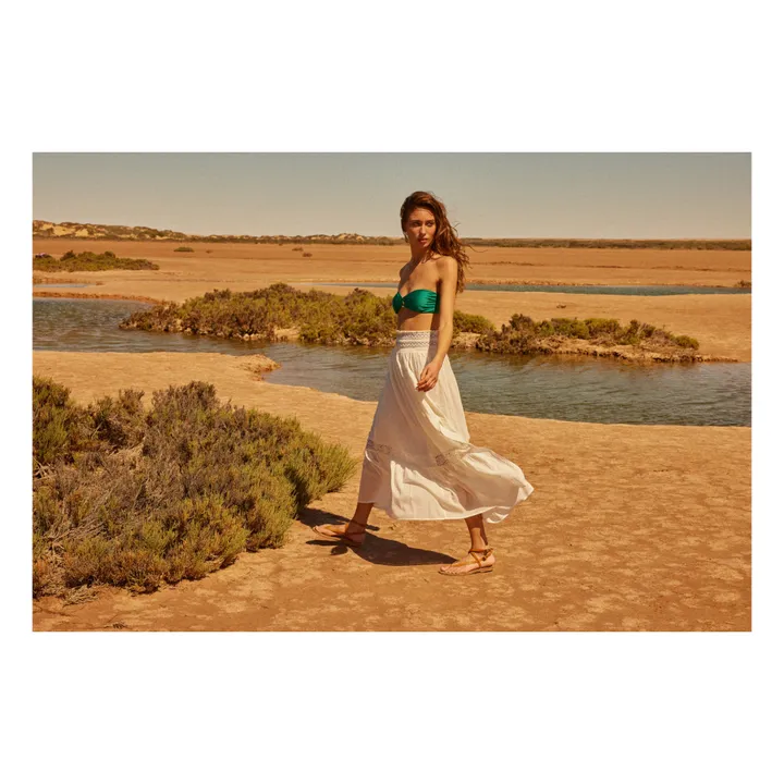 Alma Deia Maillot de bain bustier | Vert émeraude