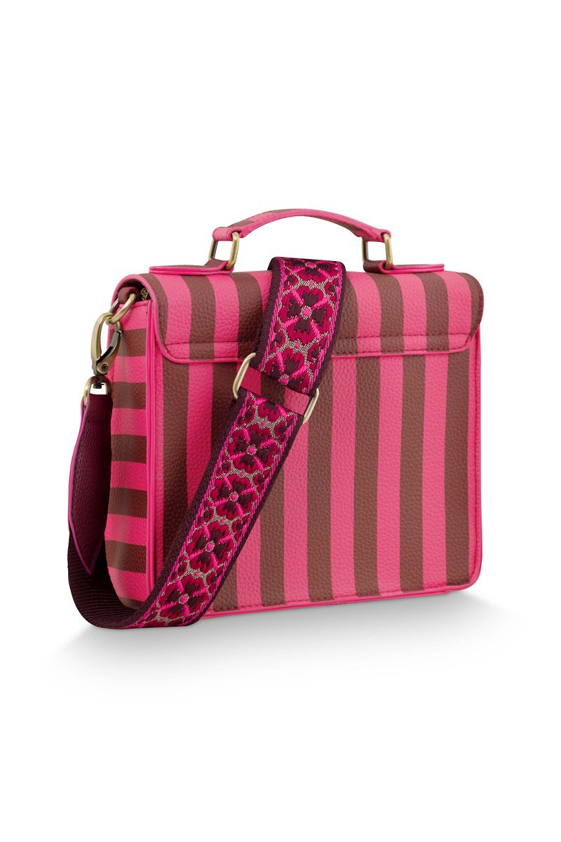 Pip Studio Frances Cross Body Bag Small Stripe Pink