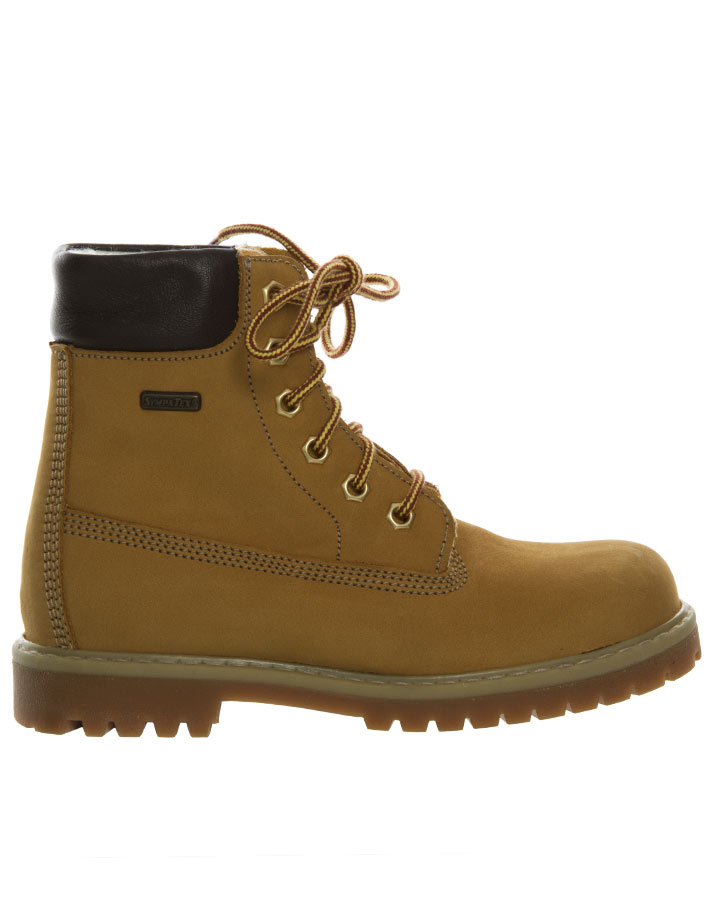 Schnür-Boots ANDY gefüttert in hellbraun
