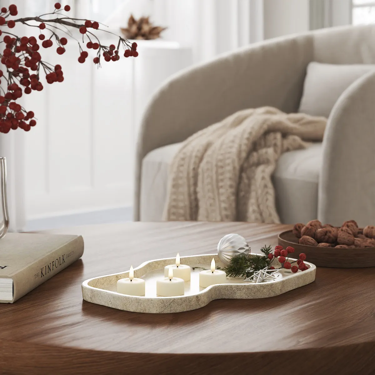 Deluxe Homeart Fyrfadslys - 4 stk